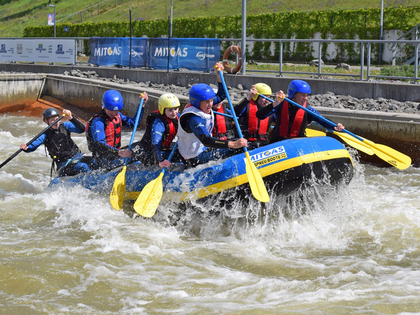 Startschuss für MITGAS Schüler-Rafting 2021 im Kanupark Markkleeberg