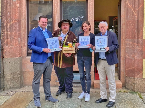 Eric Buchmann, Karsten Pietsch, Annette Zeidler und Bodo Zeidler, Foto: Hieronymus-Lotter-Gesellschaft