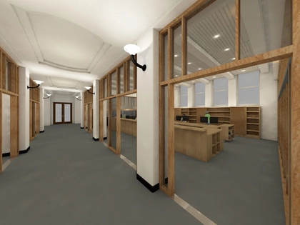 Sanierung und Umbauten in der Deutschen Nationalbibliothek in Leipzig