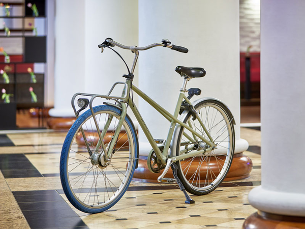 Kostenfreies Leihfahrrad für Gäste des Leipzig Marriott Hotel, Foto: Matthias Hamel