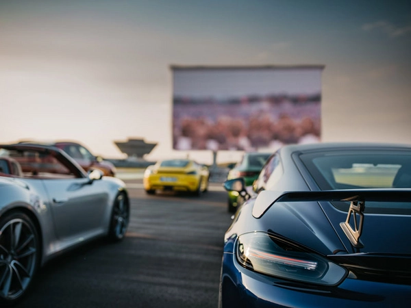 Impression Autokino bei Porsche in Leipzig, Foto: Porsche AG - Leipzig