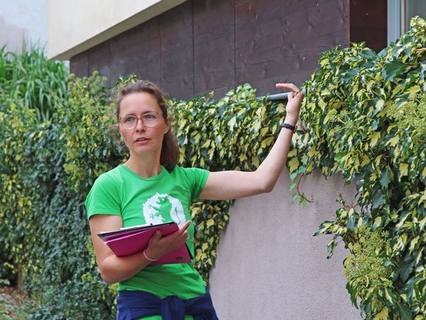  Christiane Heinichen, Projektleiterin Kletterfix - Grüne Wände für Leipzig, Foto: Ökolöwe