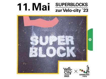 Erstes Superblock-Pilotprojekt in Leipzig eröffnet