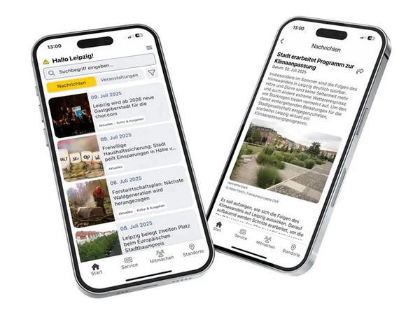 Die Leipzig App hat ein Update mit einer neuen Darstellung und Filtermöglichkeiten erhalten. Foto: Stadt Leipzig