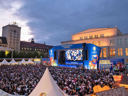 UEFA EURO 2024 in Leipzig: Fan Zone Augustusplatz begrüßte über 30.000 Besucher am ersten Wochenende
