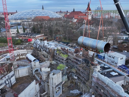 Zoo Leipzig: Tunnel im Anflug