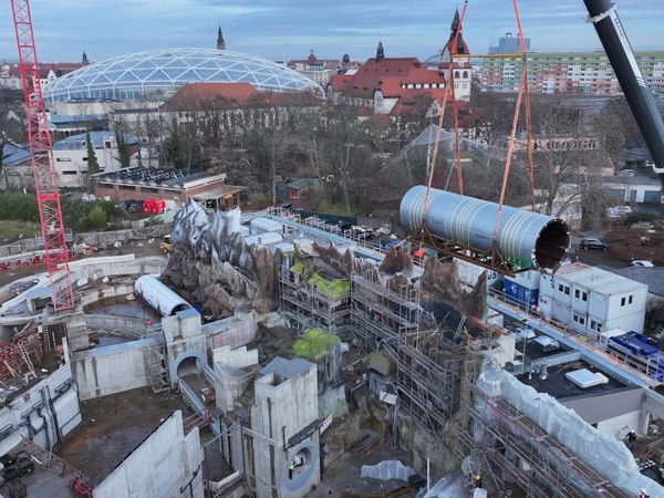 Tunnel im Anflug, Foto: Zoo Leipzig