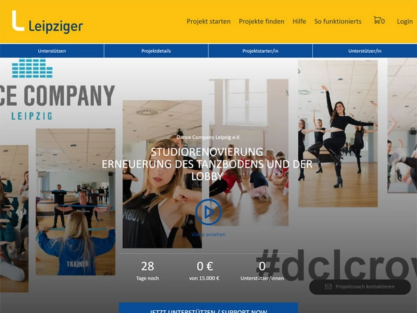 Dance Company Leipzig e. V. startet Crowdfunding