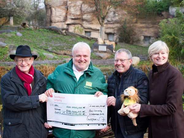 Ein löwenstarkes Team: Freundes- und Förderverein und Zoo Leipzig, Foto: Zoo Leipzig.