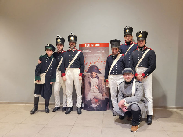 Preview NAPOLEON mit Leipziger Völkerschlachtsvereinen am 22.11.2023 im Cineplex Leipzig, Foto: CINEPLEX Leipzig