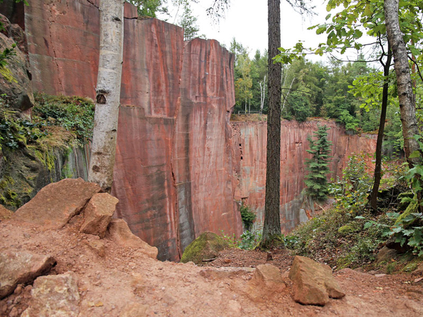 Rochlitzer Porphyr im Seidelbruch, Foto: Andreas Schmidt