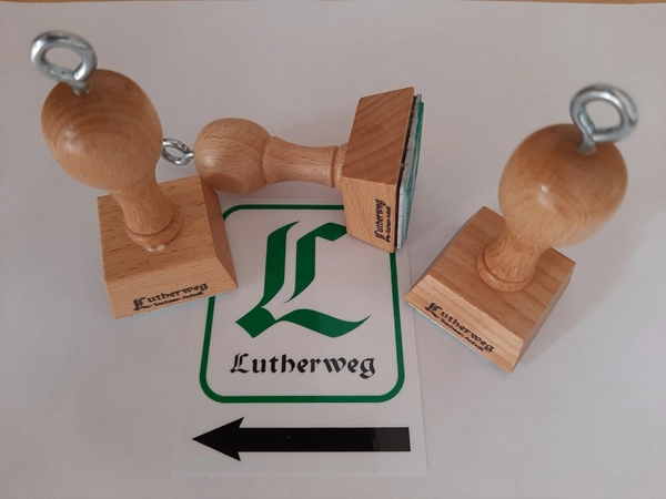 Stempel: Lutherweg Sachsen, Foto: Deutsche Lutherweg-Gesellschaft e. V.