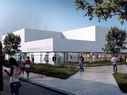 Drei Ideen für neue Sportschwimmhalle Ost im Finale
