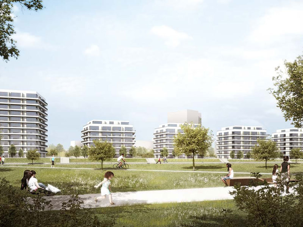 Bayerischer Bahnhof Leipzig: Dösner Weg, Visualisierung: Tchoban Voss Architekten / BUWOG Bauträger GmbH