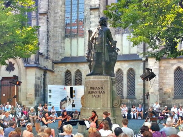 Konzerte am Bachdenkmal, Foto Stadt Leipzig / Bolko Kosel