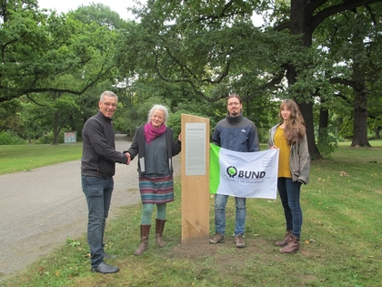 BUND Leipzig: Neue Natur-Infotafeln im Palmengarten