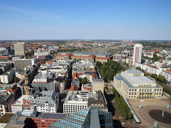 Leipzig - Blick über die Innenstadt, Foto: Andreas Schmidt