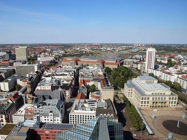 Leipzig - Blick über die Innenstadt, Foto: Andreas Schmidt