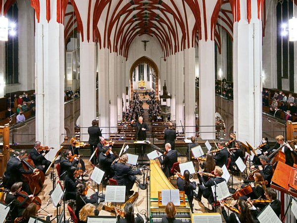 Thomanerchor und Gewandhausorchester in der Thomaskirche Leipzig, Foto: Jens Gerber,