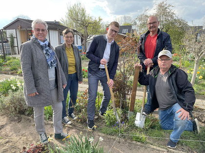 Sparkasse Leipzig spendet für die Errichtung eines Begegnungsgartens