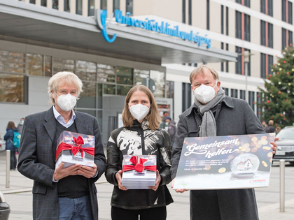 Konsum Leipzig überrascht kleine Patienten der Uni-Kinderklinik