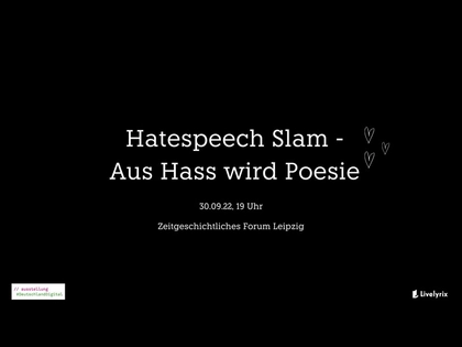 Poetry Slam im Zeitgeschichtlichen Forum Leipzig