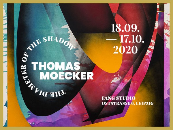 Ausstellungsplakat: Thomas Moecker - The diameter of the shadow, Copyright: Paul Altmann für FANG Studio