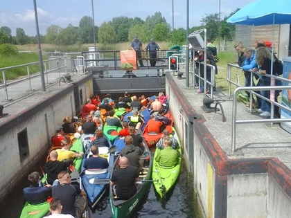 An Leipzigs Schleusen wurden über 32.000 muskelbetriebene Boote gezählt