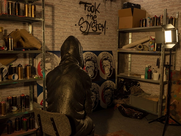 Ausstellung im Kunstkraftwerk Leipzig: Mystery of Banksy, Foto: Dominik Gruss