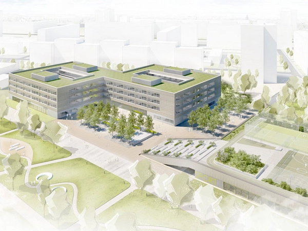 Leipzigs größtes Schulneubauprojekt: Der Campus Dösner Weg, Grafik: wörner traxler richter planungsgesellschaft mbH