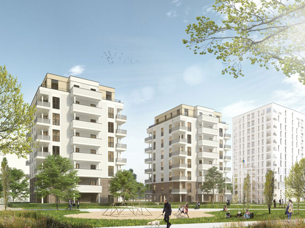 Lipsia-Zwillinge in Leipzig-Grünau, Visualisierung: NOKERA Planning GmbH