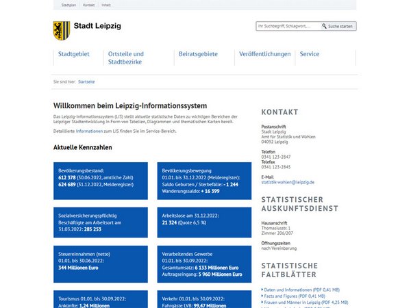 Leipzig-Informationssystem LIS (statistik.leipzig.de) 