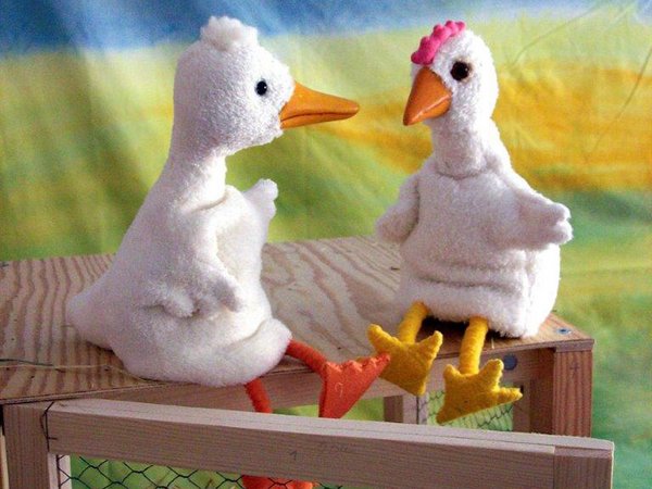 Hühnerei und Entengrütze: Puppenspiel von Meike Kreim