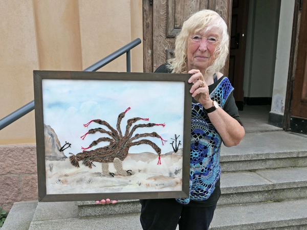 Hobbykünstlerin Edelgard Sängerlaub., Foto: Sächsisches Krankenhaus Altscherbitz