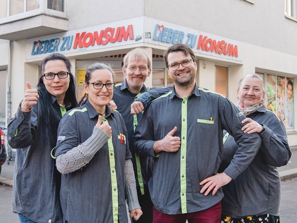 Team der Demmeringstraße, Foto: Anika Dollmeyer / Konsum Leipzig