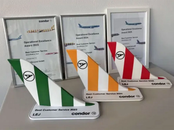 Condor Award für den Flughafen Leipzig/Halle: Best Customer Service, Foto: Mitteldeutsche Flughafen AG