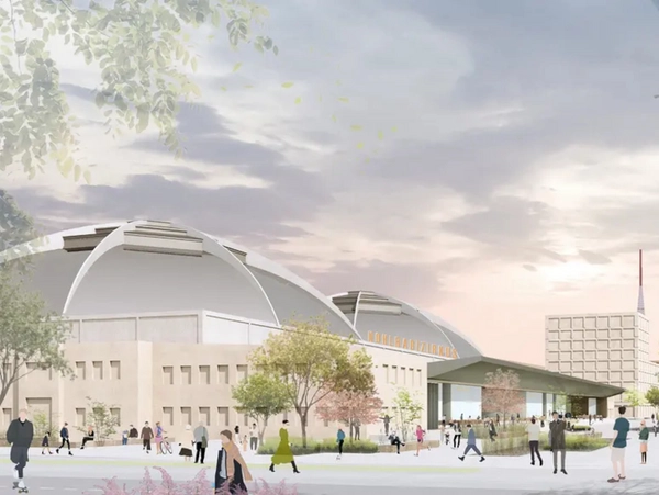 Vision Alte Messe West: Siegerentwurf des Städtebaulichen Wettbewerbs 2022, Visualisierung: BACHER Landschaftsarchitekten und de+ architekten gmbh