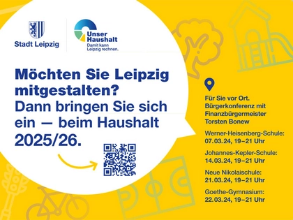 "Leipzig mitgestalten": Ideen für den Bürgerhaushalt gesucht