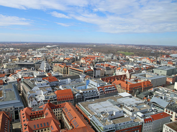 Blick auf Leipzigs Innenstadt, Foto: Andreas Schmidt