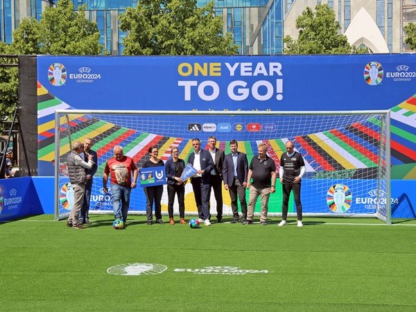 Leipzig: UEFA EURO 2024 - One Year To Go, Foto: Andreas Schmidt
