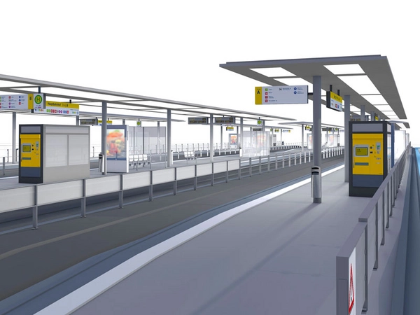 Visualisierung Renovierung Haltestelle Hauptbahnhof (Stand Juli 2019), Foto: Leipziger Gruppe