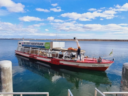 Kultur in Bewegung: Der Cossiboat Kultursalon startet auf der MS Cospuden Kultur in Bewegung: Der Cossiboat Kultursalon startet auf der MS Cospuden
