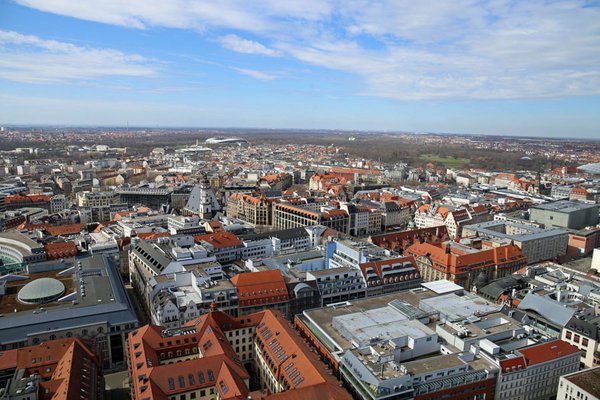 Blick auf Leipzigs Innenstadt, Foto: Andreas Schmidt