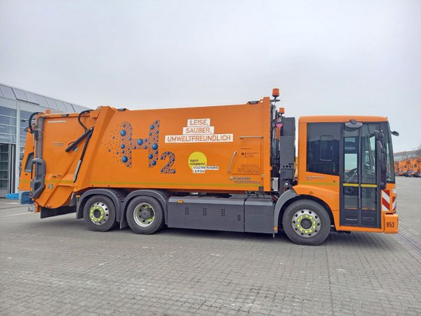 Stadtreinigung Leipzig entsorgt Abfall jetzt mit Wasserstofffahrzeugen, Foto: Stadtreinigung Leipzig