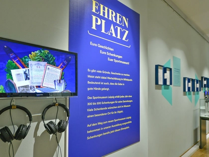EHRENPLATZ für den Sport: Ausstellung des Sportmuseums Leipzig eröffnet