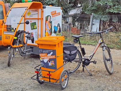 Stadtreinigung Leipzig ist auf dem ersten Lastenradtag dabei