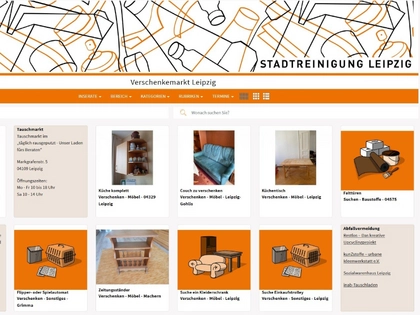 550 Artikel über Online-Verschenkemarkt der Stadtreinigung Leipzig verschenkt