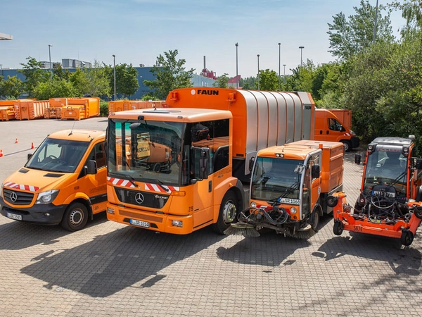 Fahrzeugflotte der Stadtreinigung Leipzig, Foto: Stadtreinigung Leipzig
