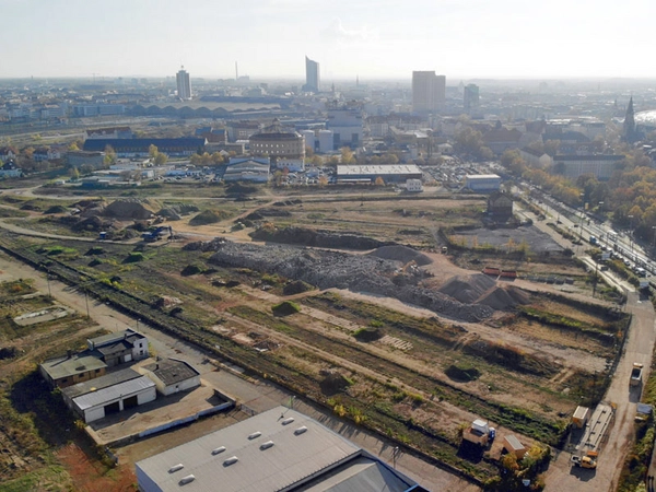 Gelände Eutritzscher Freiladebahnhof, Foto: IMMOCOM