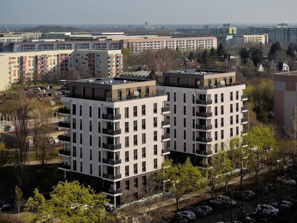 Die „Lipsia-Zwillinge“ in Leipzig-Grünau, Foto: Wohnungsgenossenschaft „Lipsia“ eG Leipzig